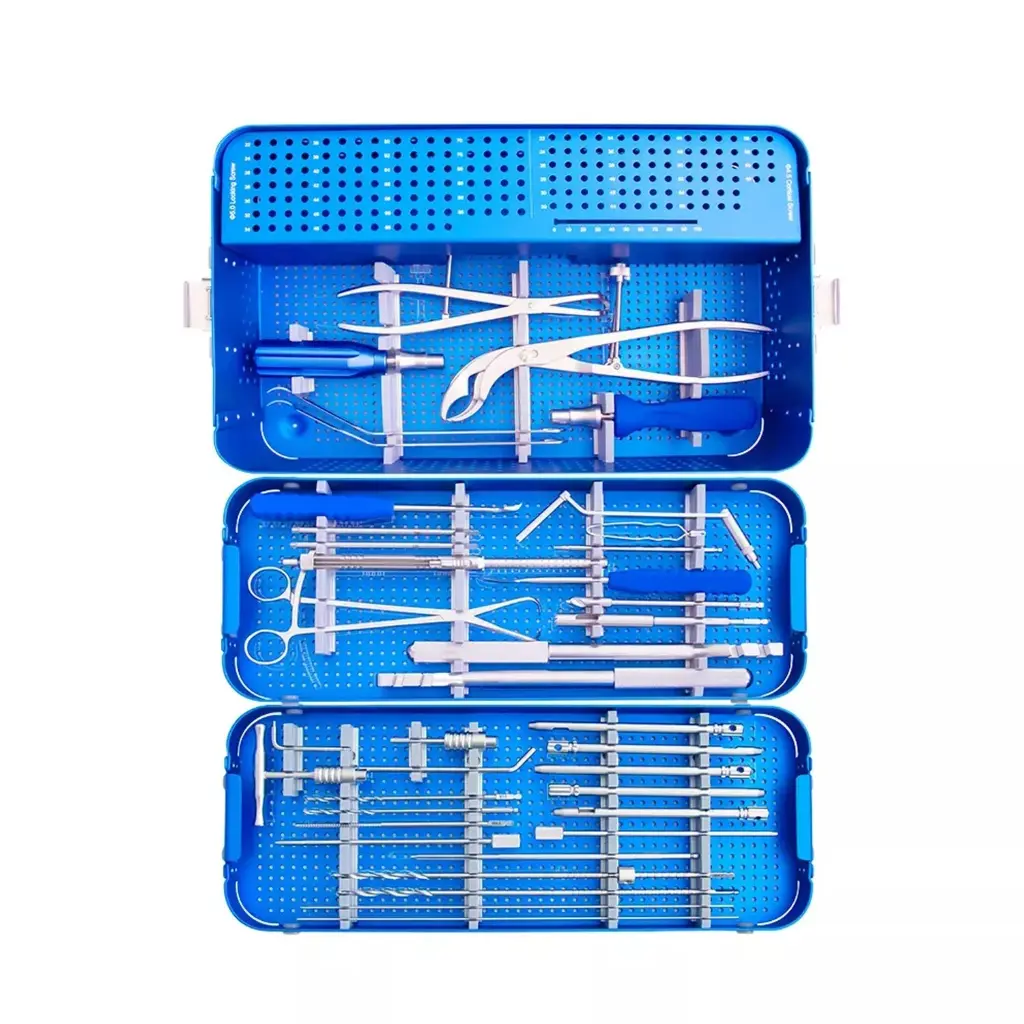 Locking Large Fragment Instrument Set | Premium Ortho Box + Screw Tray