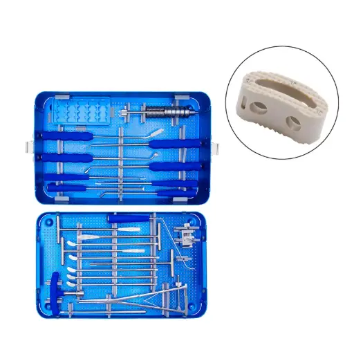 TLIF PEEK Cage & Instrument Set Spine Surgery Orthopedic Retractor Set